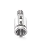 GSTP Car Silver Tone Gear Shift Knob Adapter Fit for Non Threaded Shifter - Billede 11