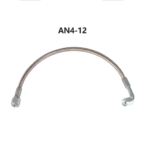 Turbo Oil Feed Line 48" Steel Braided 4AN 90 Degree Straight Hose - Billede 8