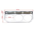 Mechanical 2'' 52mm Chrome Triple Gauge Set Water Temp Oil Pressure AMP Meter - Billede 5