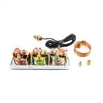Mechanical 2'' 52mm Chrome Triple Gauge Set Water Temp Oil Pressure AMP Meter - Billede 11