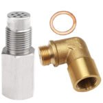Stainless Steel Oxygen O2 Sensor CEL Eliminator Light  45°&90°& 0°   Adapter Mini Catalytic Convertor M18X1.5 Socket Plug - Ảnh 18