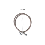 Turbo Oil Feed Line 48" Steel Braided 4AN 90 Degree Straight Hose - Billede 10