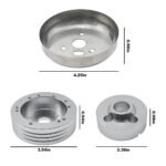 GSTP 5 & 6 Hole Steering Wheel Polished Hub Adapter for Flaming River,Ididit,GM,Chevy - Сурет 3