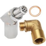 Stainless Steel Oxygen O2 Sensor CEL Eliminator Light  45°&90°& 0°   Adapter Mini Catalytic Convertor M18X1.5 Socket Plug - Ảnh 21