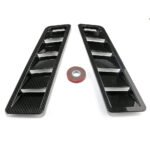 2PCS Universal Car Hood Vent Louver Scoop Cover Air Flow Intake Cooling Panel – Vaizdas 5