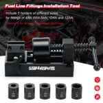 ⁦GSTP Fuel Line Fittings Installation Tool Compatible with PTFE & CPE Fuel Hose Connect Tool Kit⁩ - الصورة ⁦5⁩
