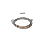 Turbo Oil Feed Line 48" Steel Braided 4AN 90 Degree Straight Hose - Billede 12