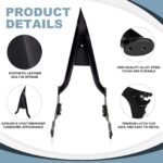 22" Motorcycle Sissy Bar Backrest Pad Compatible with Harley Touring Models (2009-2024） - 圖片 4