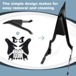 22" Motorcycle Sissy Bar Backrest Pad Compatible with Harley Touring Models (2009-2024） - 圖片 3