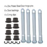 GSTP Door Hinge Pins and Bushing Kit 2 Door 4 Pin Fit for 94 - 04 Chevy GMC - Ảnh 8