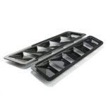 2PCS Universal Car Hood Vent Louver Scoop Cover Air Flow Intake Cooling Panel – Vaizdas 7