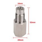 Stainless Steel Oxygen O2 Sensor CEL Eliminator Light  45°&90°& 0°   Adapter Mini Catalytic Convertor M18X1.5 Socket Plug - Ảnh 13