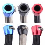 Hex Hose Finisher Clamp for Fuel/Oil/Gas/Air and Water End Cover Fitting 4/6/8/10/12AN - Сурет 6