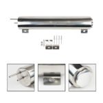 Polished Stainless Steel 20-24-32-50OZ Radiator Coolant Overflow Puke Tank Can - Billede 14