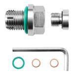 M12.1-1.25 x 15mm Oil Drain Plug Oversize Piggyback, Stainless Steel Self Tapping Oil Pan Thread Repair Kit with O-Ring - 圖片 2