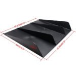 Black Rear Bumper Diffuser Shark ABS 4-Fin Spoiler Lip Splitter For Mazda Miata - Ảnh 2