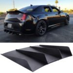 Black Rear Bumper Diffuser Shark ABS 4-Fin Spoiler Lip Splitter For Mazda Miata - Ảnh 5