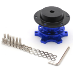 Universal Sports Steering Wheel Quick Release Snap Off Boss Kit Hub Adapter Red - Billede 11
