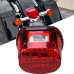 Harley LED Tail Light for 2000-2017 Models - Smoked 3-in-1 Brake Light – Vaizdas 5