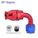 2PCS AN4/AN6/AN8/AN10/AN12 PTFE Hose End Fitting Adapter for PTFE Hose Line Only - Сурет 11