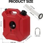 Motorcycle Portable Gas Tank 5L Jerry Can For Honda KTM BMW Street ATV Off Road — изображение 3