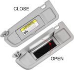 Left Driver & Right Passenger Side Sun Visor for Honda Civic 2006-2011 Light Gray 83280-SNA-A01ZC - 圖片 5