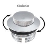 ⁦Vented Flush Mount CNC Fuel Tank Gas Cap Pop up for Harley⁩ - الصورة ⁦5⁩