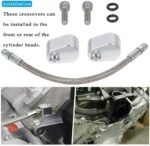 LS LS1 Throttle Body Coolant Bypass Hose Kit Cylinder Head Steam Port Crossover - Billede 6