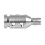 GSTP Car Silver Tone Gear Shift Knob Adapter Fit for Non Threaded Shifter - Billede 3