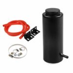 Universal Radiator Coolant Aluminum Catch Tank Overflow Reservoir 800ML Black - Ảnh 6