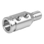 GSTP Car Silver Tone Gear Shift Knob Adapter Fit for Non Threaded Shifter - Billede 6