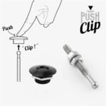 4 X Push Button Quick Release Hood Bonnet Pins Lock Clip Car Bumper Latch Kit – Vaizdas 15