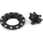Black Fire-Resistant Gas Tank Filler Cap 150mm with Air Vent - Compatible with Honda CBR, CB Series - Ảnh 2