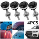 4 X Push Button Quick Release Hood Bonnet Pins Lock Clip Car Bumper Latch Kit – Vaizdas 18
