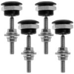 4 X Push Button Quick Release Hood Bonnet Pins Lock Clip Car Bumper Latch Kit – Vaizdas 4