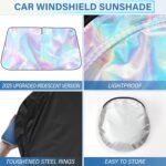⁦Laser Reflective Car Windshield Sun Shade – Ultimate Interior Protection & Cooling for Sedans. SUVs & MPVs⁩ - الصورة ⁦14⁩