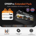 ⁦WOLFBOX G900Pro 12MP WiFi Touch Screen Rear View Mirror Dash Cam Smart Mirror RHD⁩ - الصورة ⁦11⁩