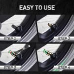 3-Color Tire Pressure Alert Caps - Ảnh 6