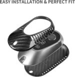 T-carbon Real Carbon Fiber Key Fob Cover Compatible with Mercedes Benz - 圖片 3