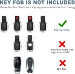 T-carbon Real Carbon Fiber Key Fob Cover Compatible with Mercedes Benz – Vaizdas 3