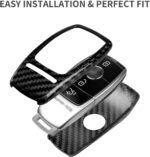 T-carbon Real Carbon Fiber Key Fob Cover Compatible with Mercedes Benz. — изображение 4