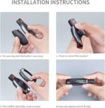 T-carbon Real Carbon Fiber Key Fob Cover Compatible with Mercedes Benz – Vaizdas 5