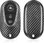 T-carbon Real Carbon Fiber Key Fob Cover Compatible with Mercedes Benz - 圖片 6
