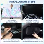 ⁦Laser Reflective Car Windshield Sun Shade – Ultimate Interior Protection & Cooling for Sedans. SUVs & MPVs⁩ - الصورة ⁦15⁩
