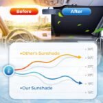 ⁦Laser Reflective Car Windshield Sun Shade – Ultimate Interior Protection & Cooling for Sedans. SUVs & MPVs⁩ - الصورة ⁦8⁩